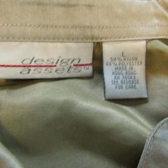 Design Asset Button Top Shirt Tan Size Large - dressy look - Picture 6 of 6